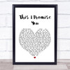 N Sync This I Promise You Heart Song Lyric Music Wall Art Print