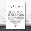 Nowhere Man The Beatles Song Lyric Heart Music Wall Art Print