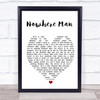 Nowhere Man The Beatles Song Lyric Heart Music Wall Art Print