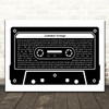 The Isley Brothers Summer Breeze Black & White Cassette Tape Song Lyric Print