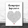 Oasis Champagne Supernova Heart Song Lyric Music Wall Art Print