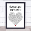 Oasis Champagne Supernova Heart Song Lyric Music Wall Art Print