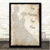 MAGIC! One Woman One Man Couple Dancing Song Lyric Print