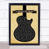 Shawn Mendes A Little Too Much Black Guitar Song Lyric Music Wall Art Print