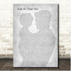 Nothing More Fade In Fade Out Father & Child Grey Song Lyric Print