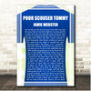 Jamie Webster Poor Scouser Tommy Football Shirt Song Lyric Print