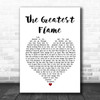 Runrig The Greatest Flame White Heart Song Lyric Music Wall Art Print