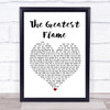 Runrig The Greatest Flame White Heart Song Lyric Music Wall Art Print