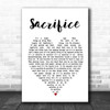 Sacrifice Elton John Heart Song Lyric Music Wall Art Print
