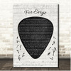 Volbeat For Evigt Guitar Pick Plectrum Song Lyric Print