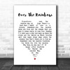 Somewhere Over The Rainbow Judy Garland Heart Song Lyric Music Wall Art Print