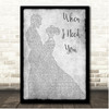 Leo Sayer When I Need You Grey Couple Dancing Song Lyric Print