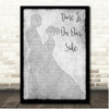 New Kids on the Block Time Is on Our Side Grey Couple Dancing Song Lyric Print