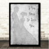 Queen I Was Born To Love You Grey Couple Dancing Song Lyric Print