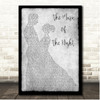 Andrew Lloyd Webber The Music of the Night Grey Couple Dancing Song Lyric Print