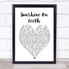 Sunshine On Leith The Proclaimers Heart Song Lyric Music Wall Art Print