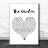 Take That The Garden White Heart Song Lyric Music Wall Art Print