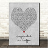 Kate Bush Suspended in Gaffa Grey Heart Song Lyric Print