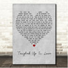 Keith Urban Tangled Up In Love Grey Heart Song Lyric Print