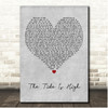 Atomic Kitten The Tide Is High Grey Heart Song Lyric Print