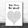 The Courteeners - Take Over The World Heart Song Lyric Music Wall Art Print