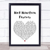 The Courteeners Not Nineteen Forever Heart Song Lyric Music Wall Art Print
