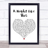 The Cure A Night Like This White Heart Song Lyric Music Wall Art Print