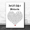 The Cure Just Like Heaven Heart Song Lyric Music Wall Art Print