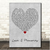 O.A.R Love & Memories Grey Heart Song Lyric Print