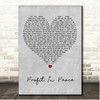 Ocean Colour Scene Profit In Peace Grey Heart Song Lyric Print