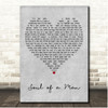 Original Broadway Cast of Kinky Boots Soul of a Man Grey Heart Song Lyric Print