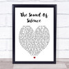The Sound Of Silence Simon & Garfunkel Heart Song Lyric Music Wall Art Print
