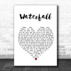 The Stone Roses Waterfall White Heart Song Lyric Music Wall Art Print