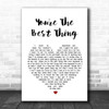 The Style Council You're The Best Thing White Heart Song Lyric Music Wall Art Print