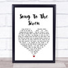 This Mortal Coil Song To The Siren White Heart Song Lyric Music Wall Art Print