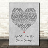 Rick Astley Hold Me In Your Arms Grey Heart Song Lyric Print