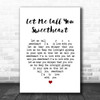 Timi Yuro Let Me Call You Sweetheart Heart Song Lyric Music Wall Art Print