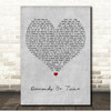 Ryan Hurd Diamonds Or Twine Grey Heart Song Lyric Print