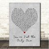 Sam Fender Youre Not the Only One Grey Heart Song Lyric Print