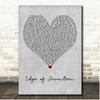 Stevie Nicks Edge of Seventeen Grey Heart Song Lyric Print