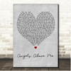 Stick Figure Angels Above Me Grey Heart Song Lyric Print