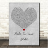 Supertramp Hide In Your Shell Grey Heart Song Lyric Print