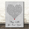 The Beautiful South This Will Be Our Year Grey Heart Song Lyric Print