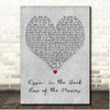 The Drifters Kissin in the Back Row of the Movies Grey Heart Song Lyric Print