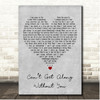 The Muppets Cant Get Along Without You Grey Heart Song Lyric Print