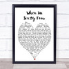 When I'm Sixty Four The Beatles Song Lyric Heart Music Wall Art Print