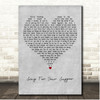 The Snuts Sing For Your Supper Grey Heart Song Lyric Print