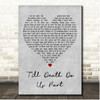 White Lion Till Death Do Us Part Grey Heart Song Lyric Print