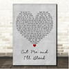 Blossoms Cut Me and Ill Bleed Grey Heart Song Lyric Print