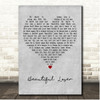 Bob Seger Beautiful Loser Grey Heart Song Lyric Print